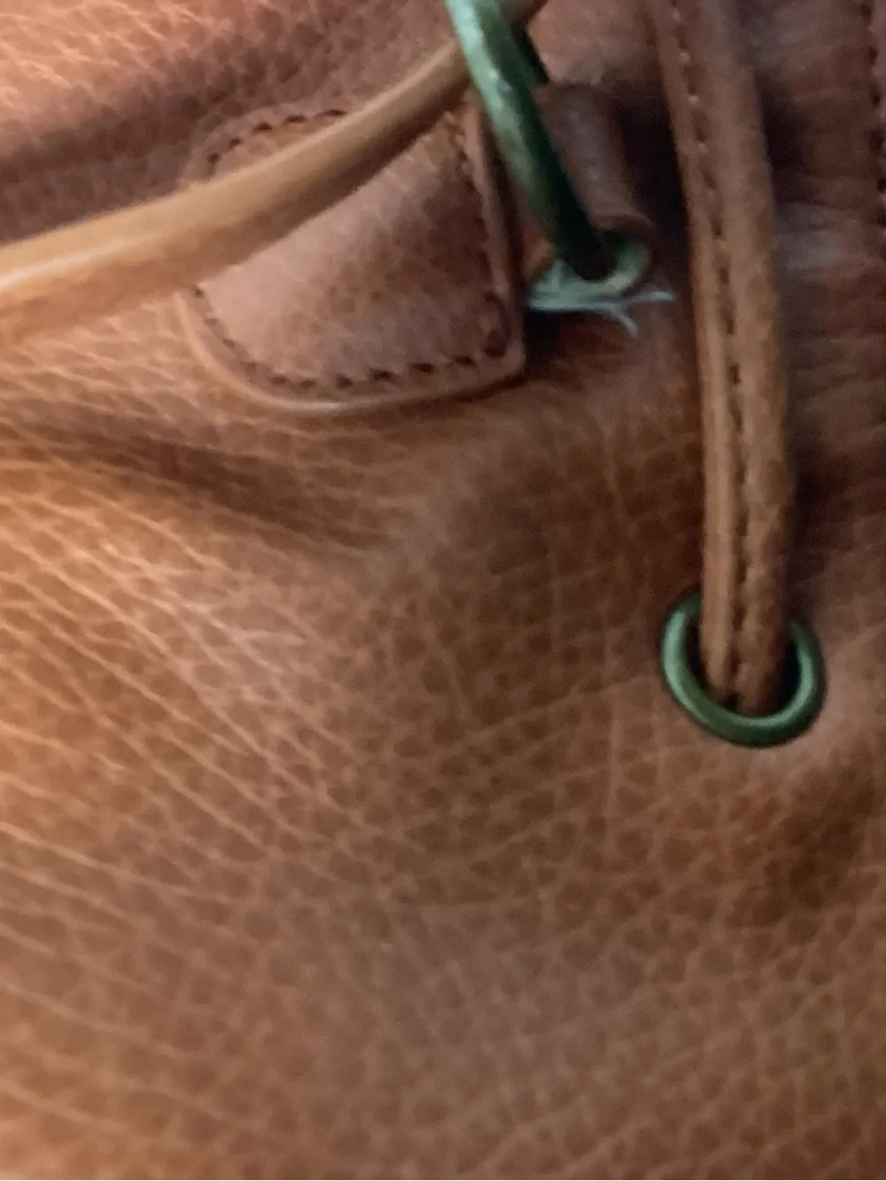 American Eagle Outfitters Suede Drawstring Bucket Bag - Rust Brown